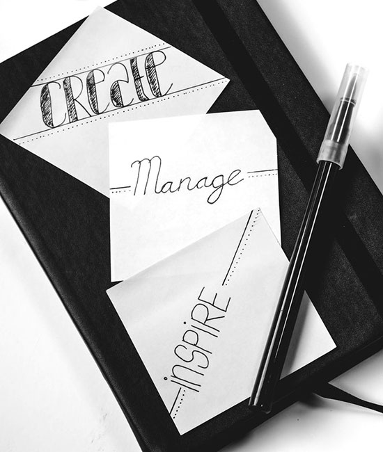 Crear, gestionar e inspirar.